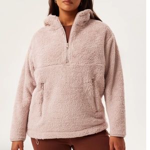 NWT Girlfriend Collection | Pink Quartz Recycled Fleece Faux Sherpa Hoodies, XXL